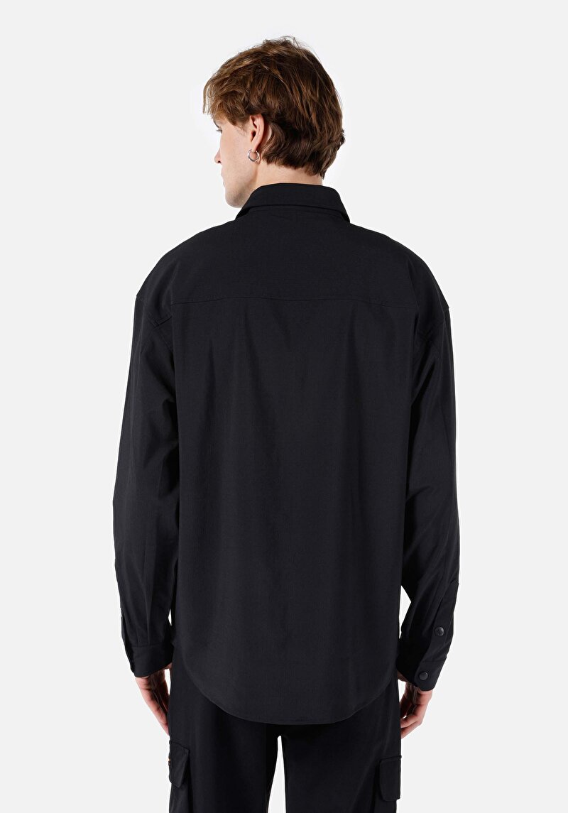 Зображення Сорочка З Довгим Рукавом Чоловіча Чорна Cl1068193