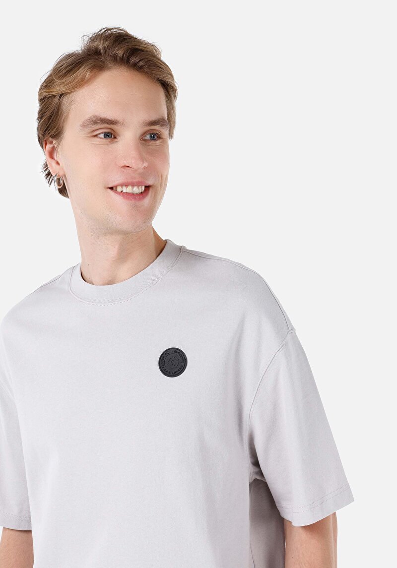 Показати інформацію про Футболка З Коротким Рукавом Чоловіча Сіра  Cl1068199