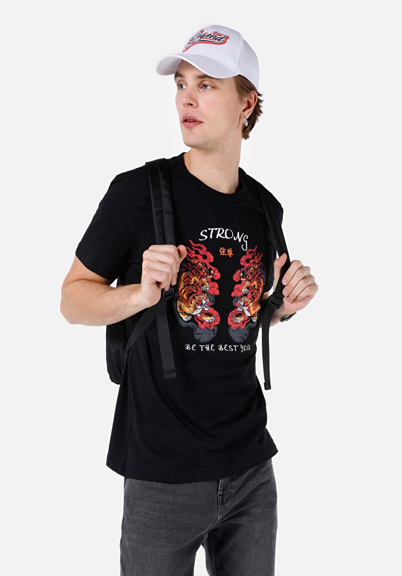 Зображення Футболка З Коротким Рукавом Чоловіча Чорна  Cl1068204