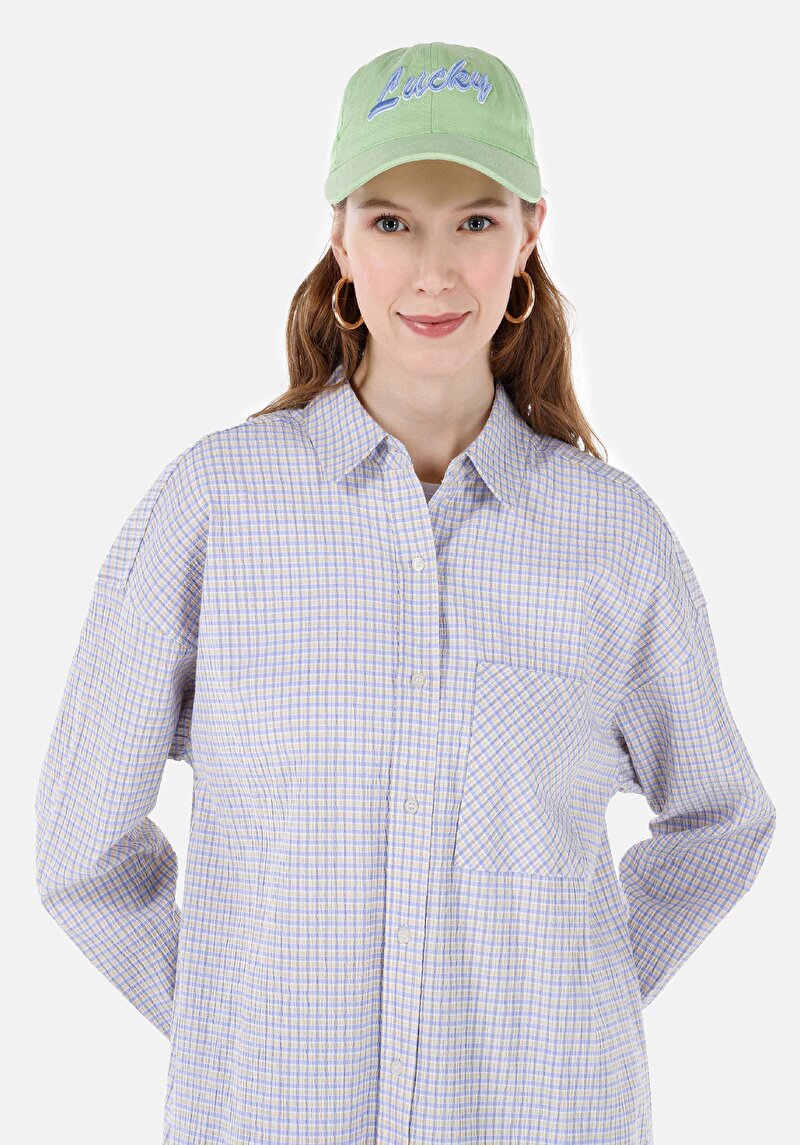 Показати інформацію про Сорочка З Довгим Рукавом Жіноча Блакитна  Cl1067330