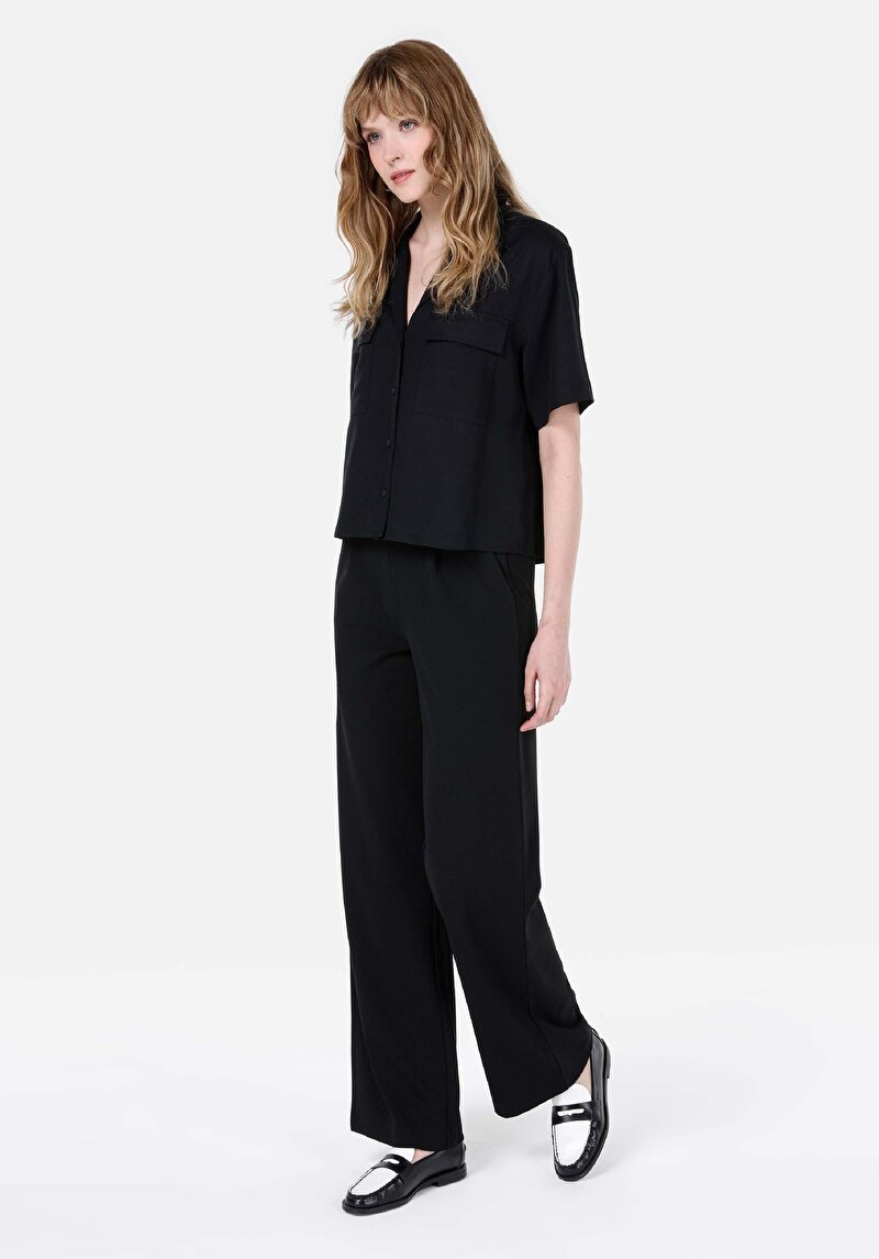 Зображення Сорочка З Коротким Рукавом Жіноча Чорна Cl1068238