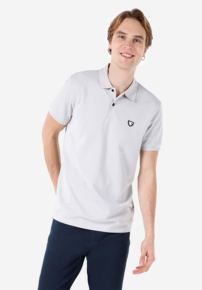 Показати інформацію про Поло З Коротким Рукавом Чоловіче Сіре  Cl1068257