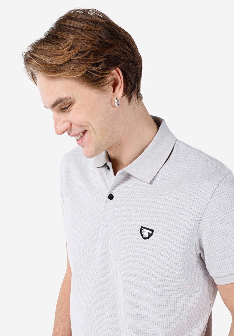 Показати інформацію про Поло З Коротким Рукавом Чоловіче Сіре  Cl1068257