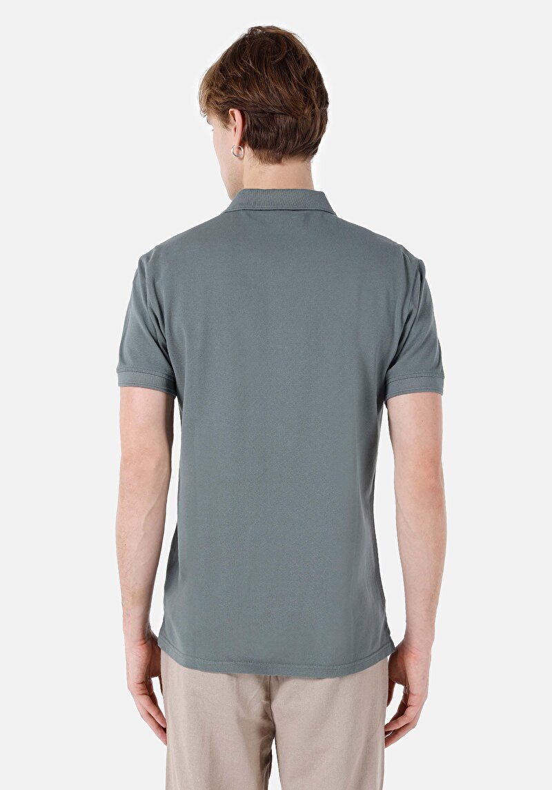 Показати інформацію про Поло З Коротким Рукавом Чоловіче Зелене  Cl1068265