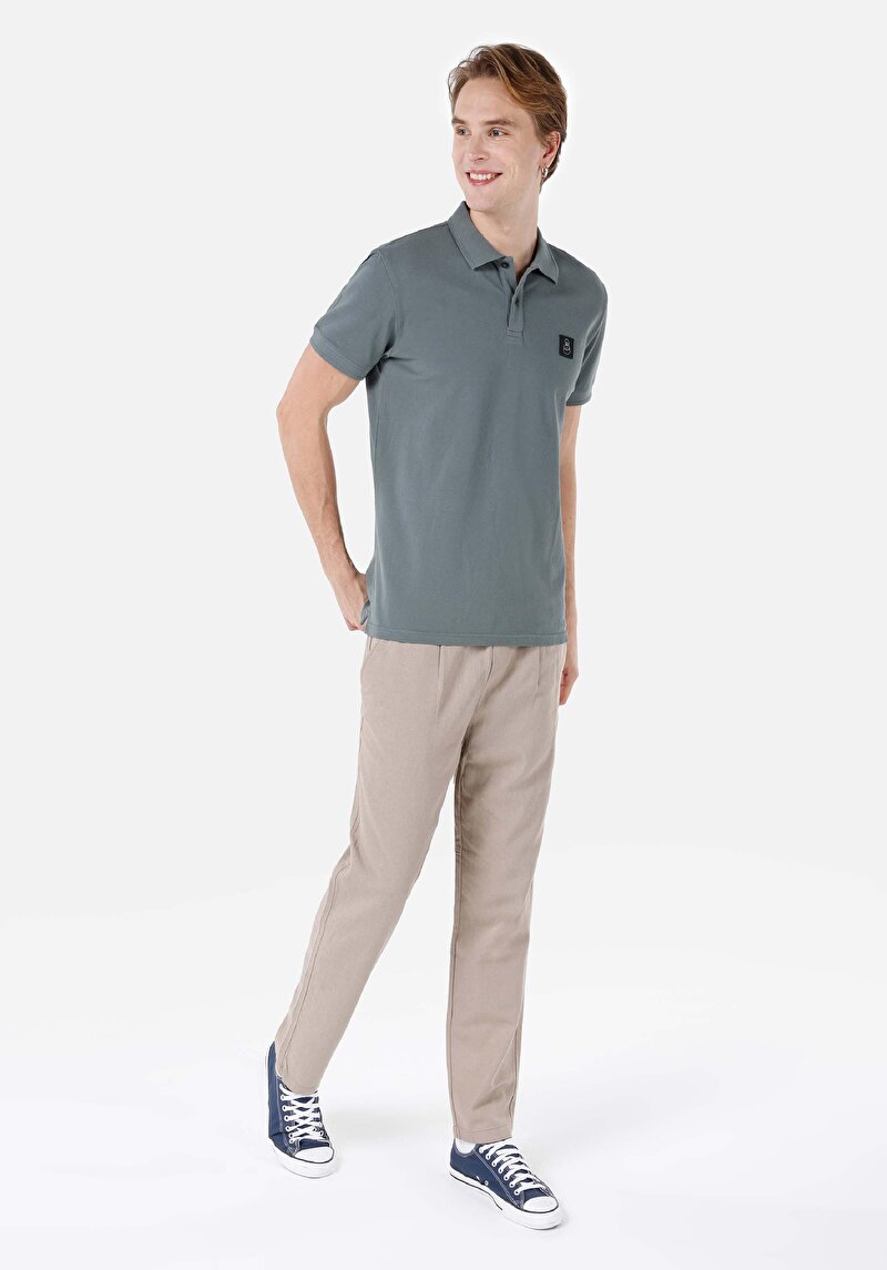 Показати інформацію про Поло З Коротким Рукавом Чоловіче Зелене  Cl1068265