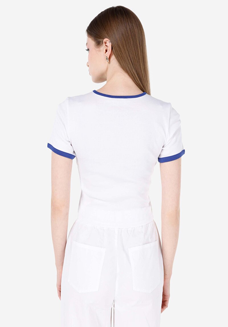 Показати інформацію про Футболка З Коротким Рукавом Жіноча Біла  Cl1069241