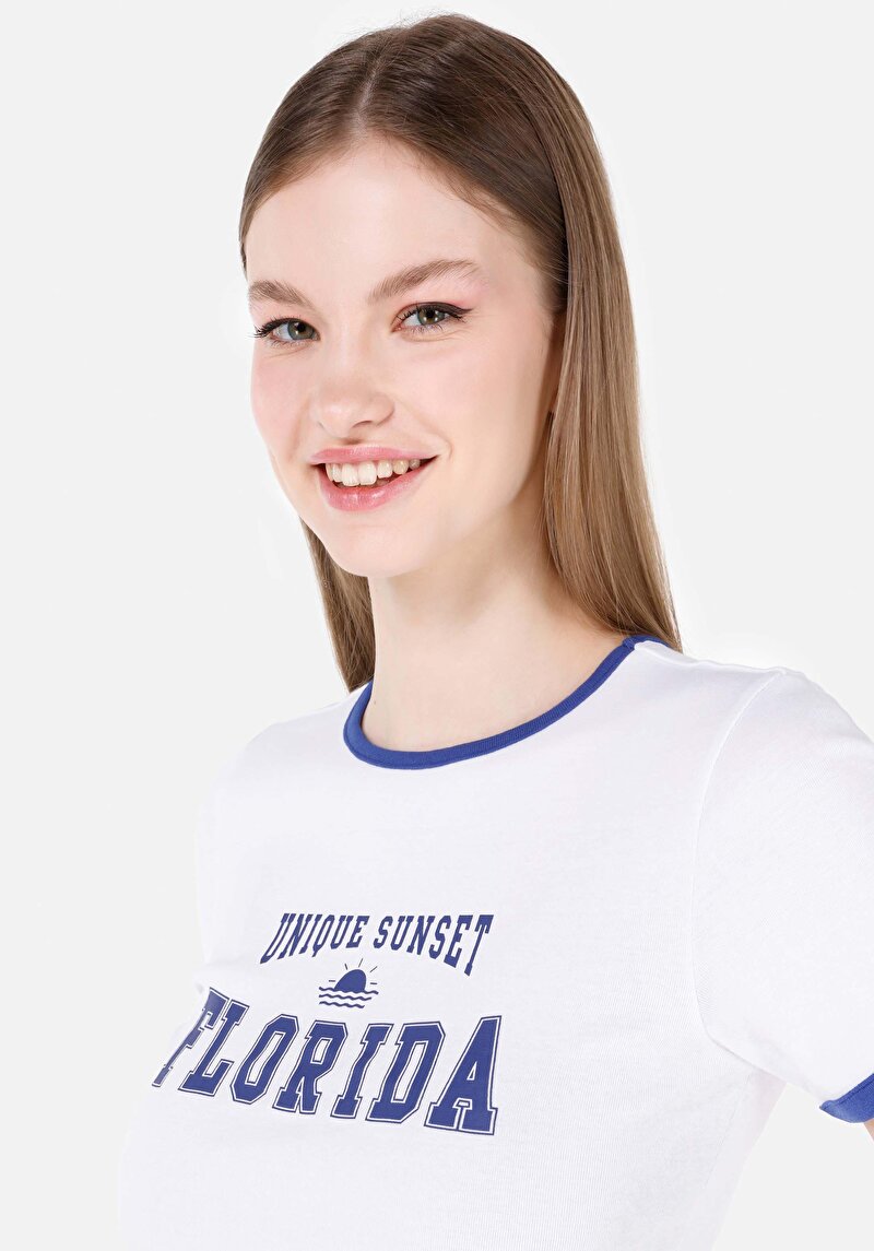 Показати інформацію про Футболка З Коротким Рукавом Жіноча Біла  Cl1069241