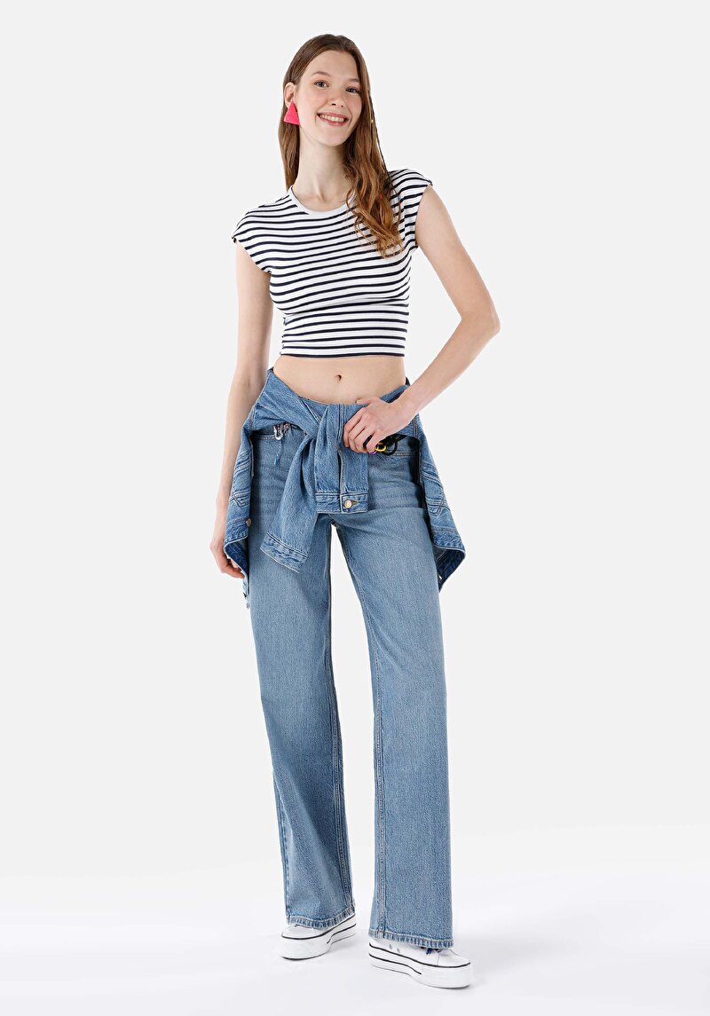 Показати інформацію про Футболка З Коротким Рукавом Жіноча Синя  Cl1068749