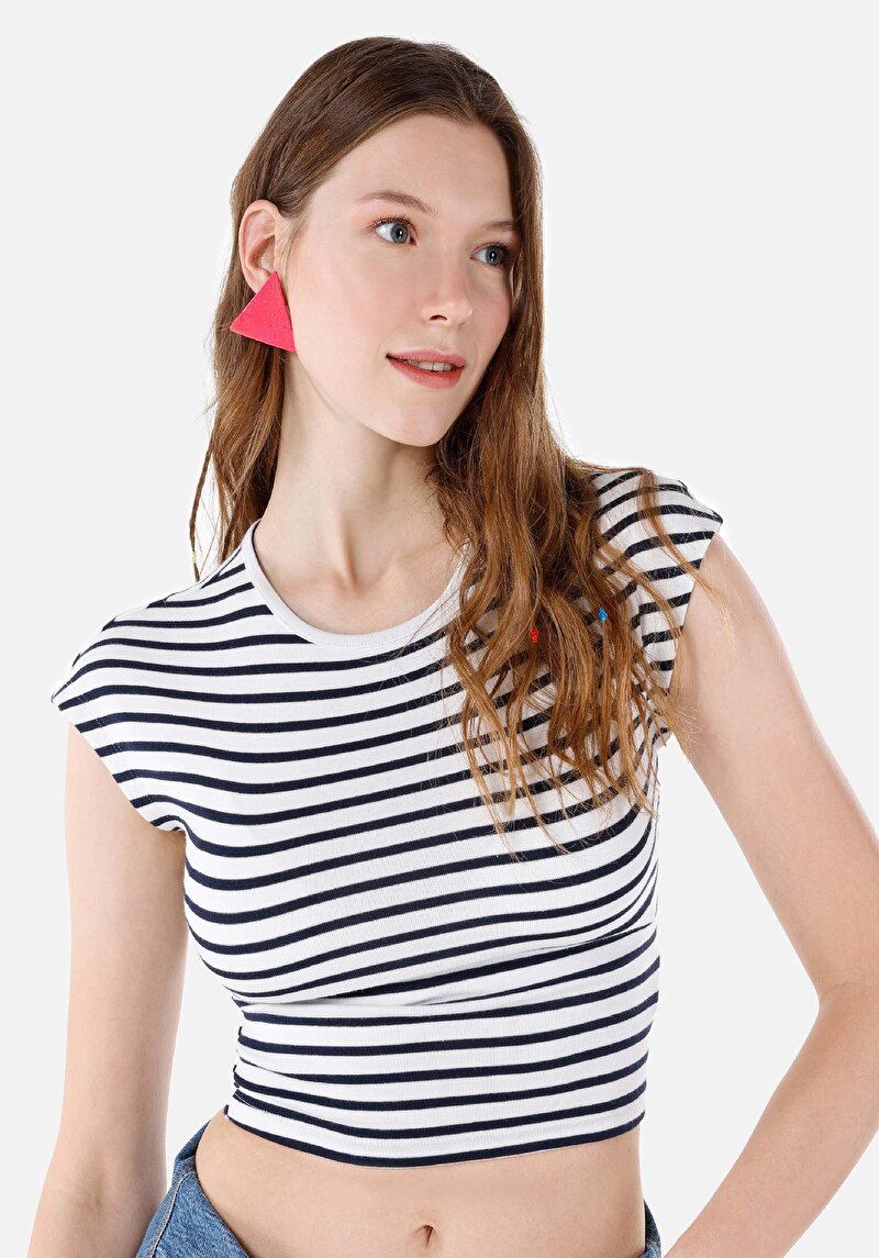 Показати інформацію про Футболка З Коротким Рукавом Жіноча Синя  Cl1068749