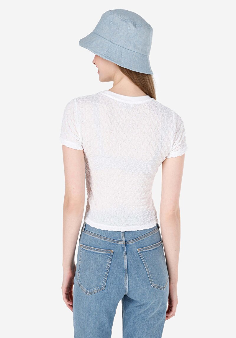 Показати інформацію про Футболка З Коротким Рукавом Жіноча Біла  Cl1069106