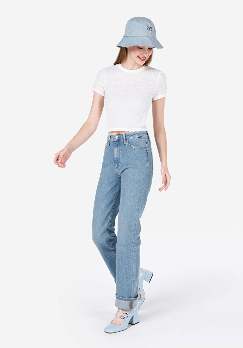 Показати інформацію про Футболка З Коротким Рукавом Жіноча Біла  Cl1069106