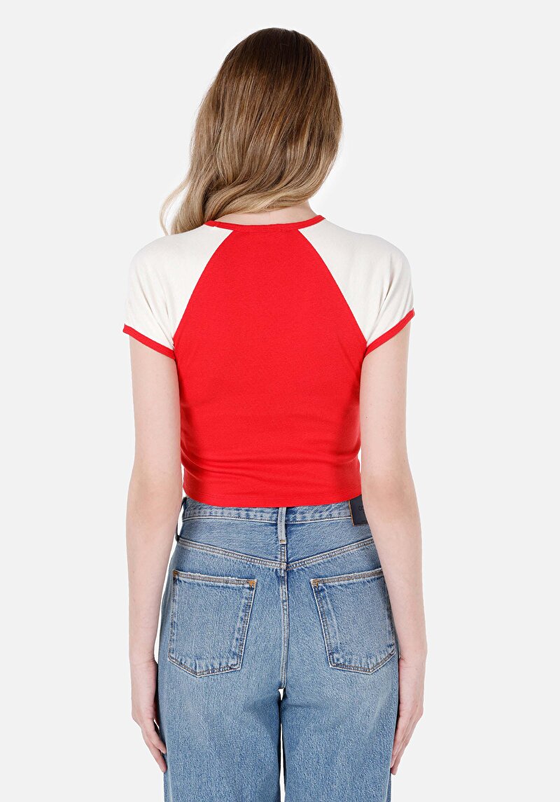 Показати інформацію про Футболка З Коротким Рукавом Жіноча Червона  Cl1069238