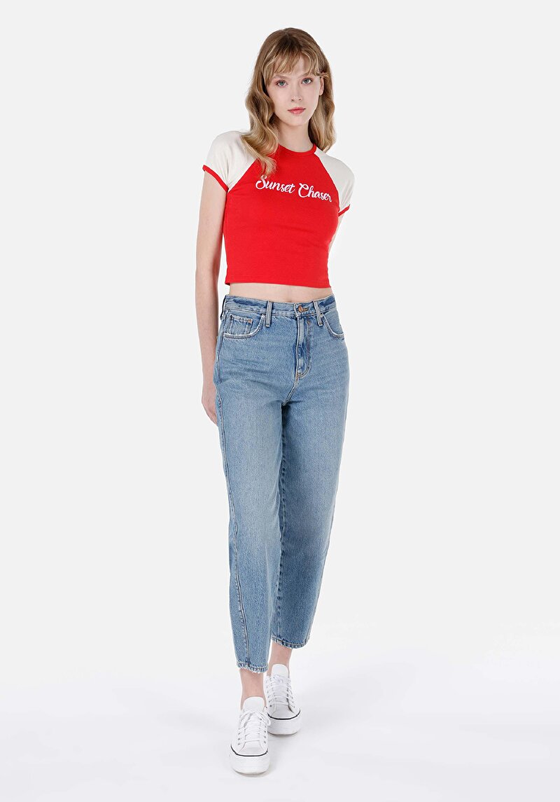 Показати інформацію про Футболка З Коротким Рукавом Жіноча Червона  Cl1069238