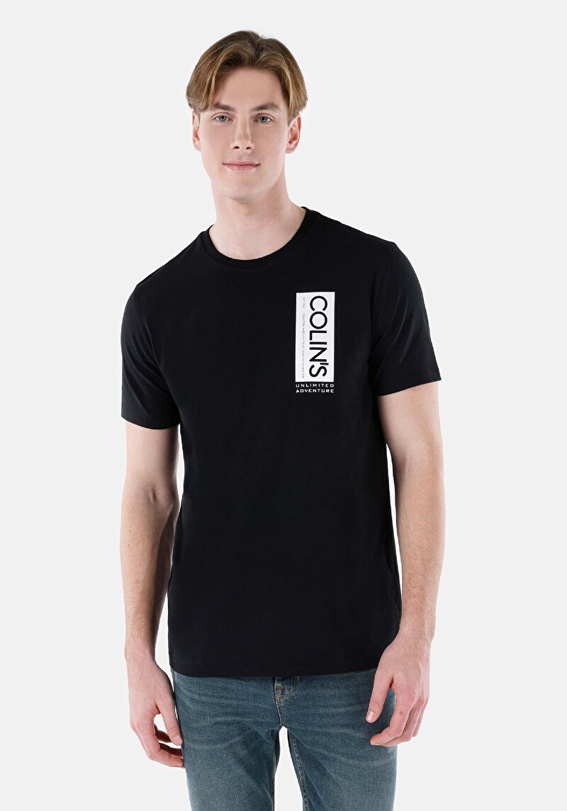 Зображення Футболка З Коротким Рукавом Чоловіча Чорна  Cl1069255