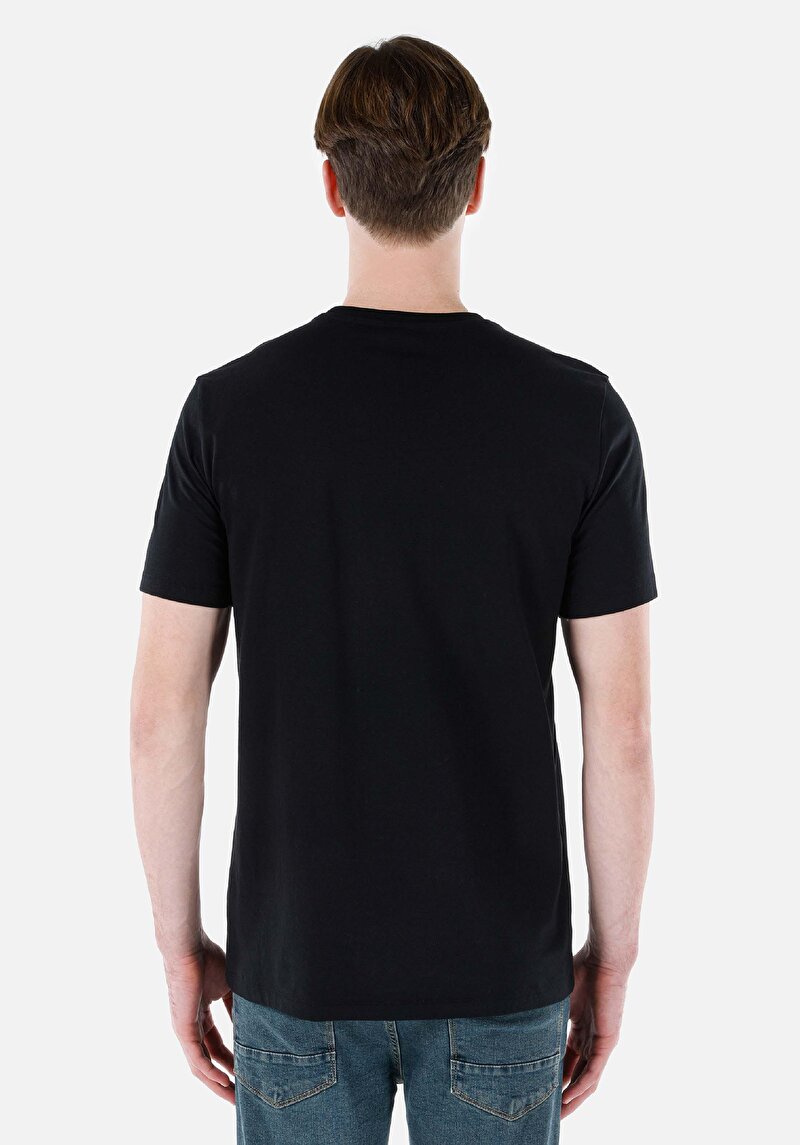 Показати інформацію про Футболка З Коротким Рукавом Чоловіча Чорна  Cl1069255