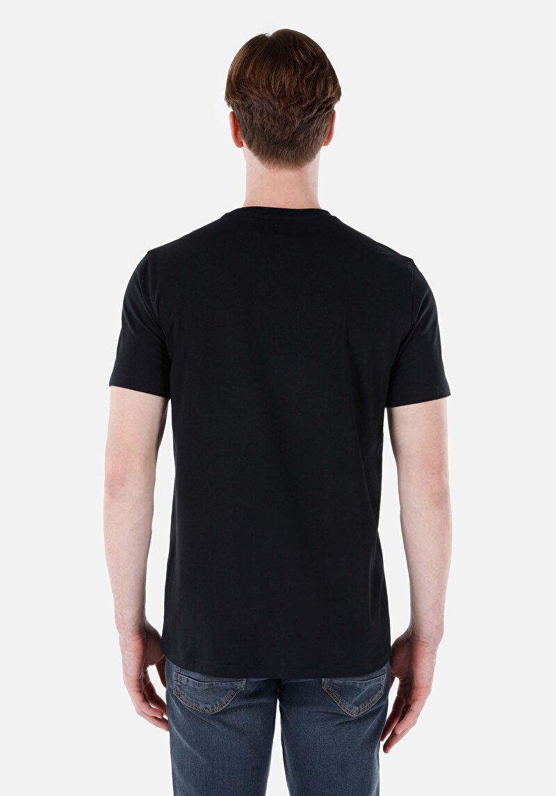 Показати інформацію про Футболка З Коротким Рукавом Чоловіча Чорна  Cl1069257