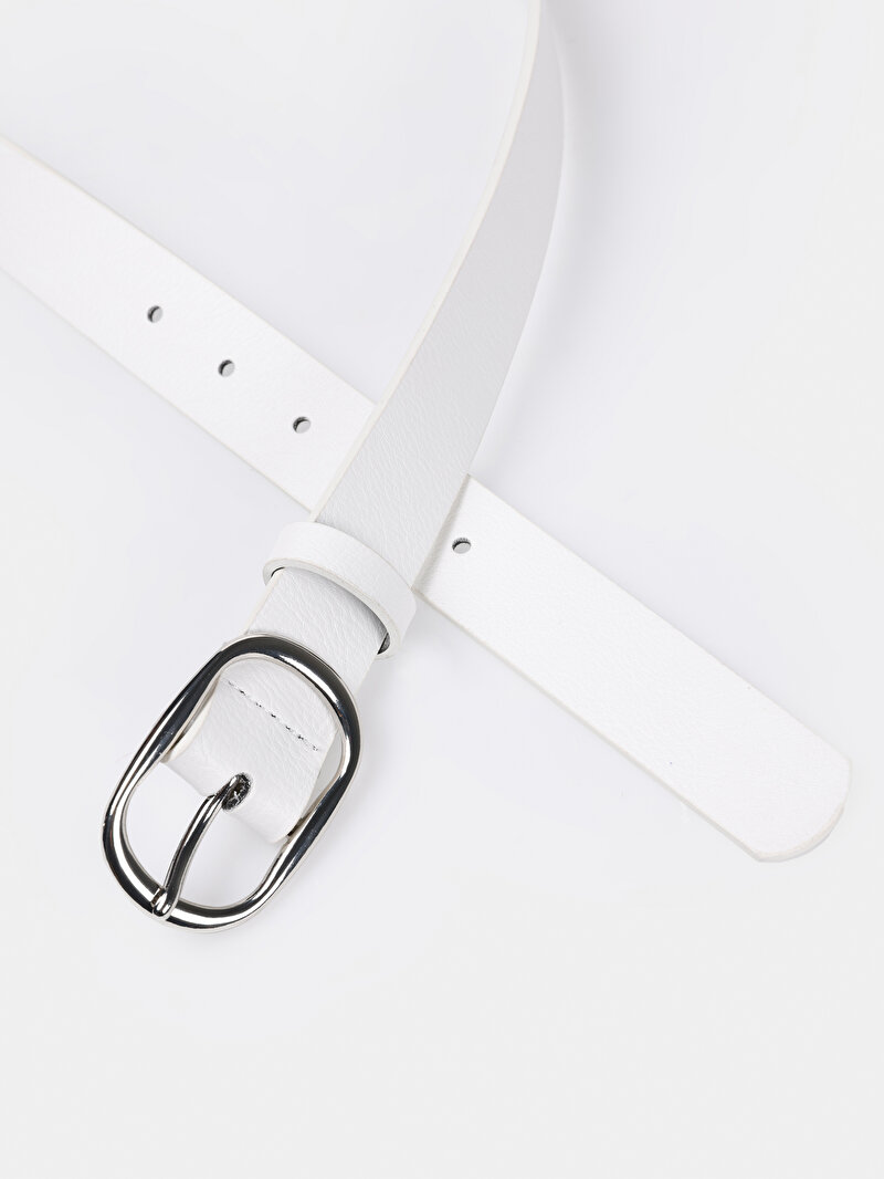 Показати інформацію про Ремінь Жіночий Білий  Cl1069288