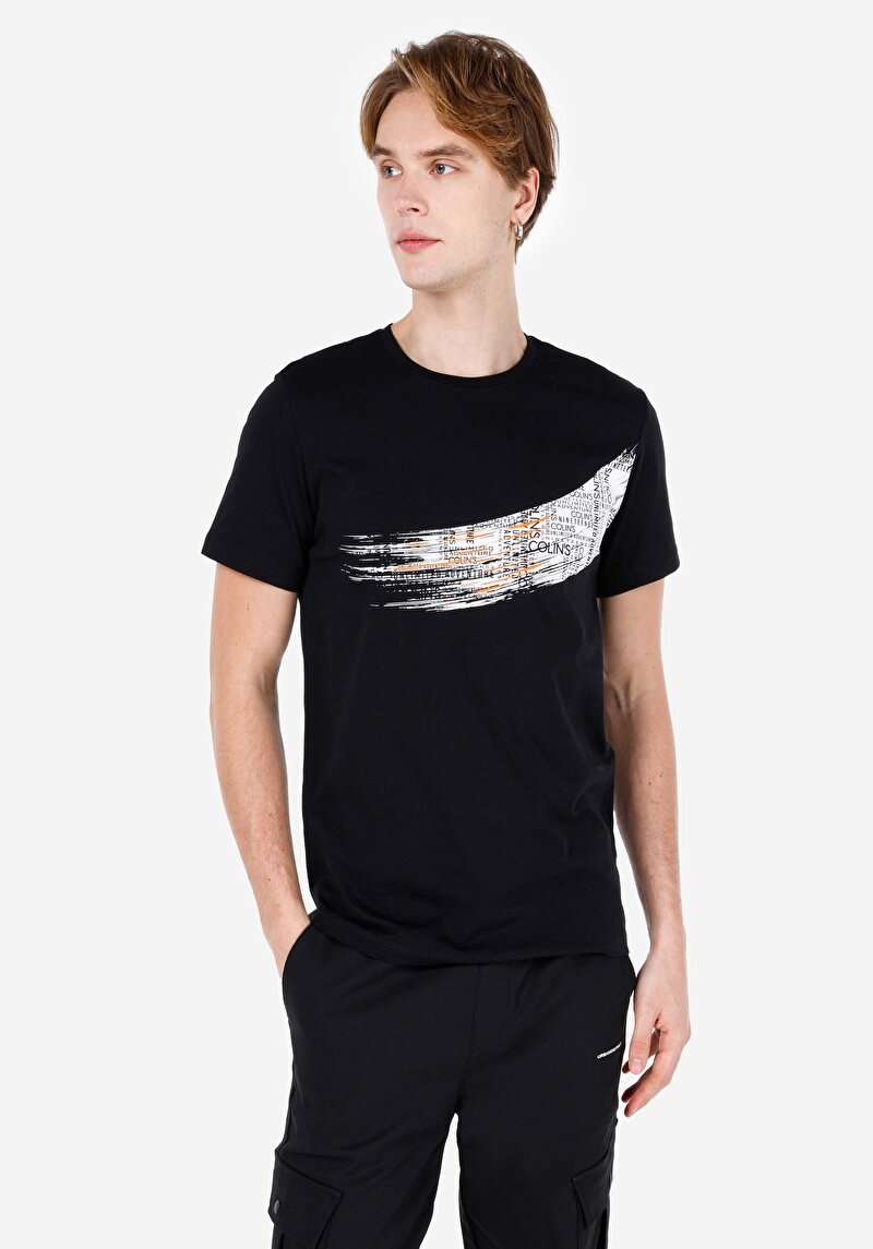 Зображення Футболка З Коротким Рукавом Чоловіча Чорна  Cl1069299