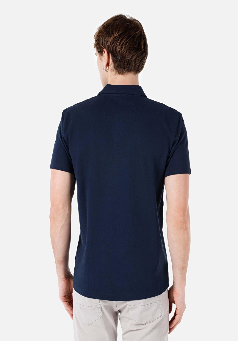 Показати інформацію про Поло З Коротким Рукавом Чоловіче Синє  Cl1069372