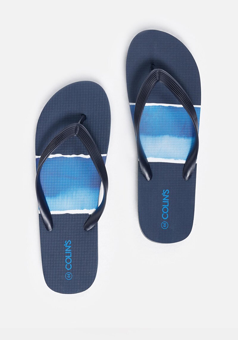 Зображення Шльопанці Чоловічі Сині  Cl1069410