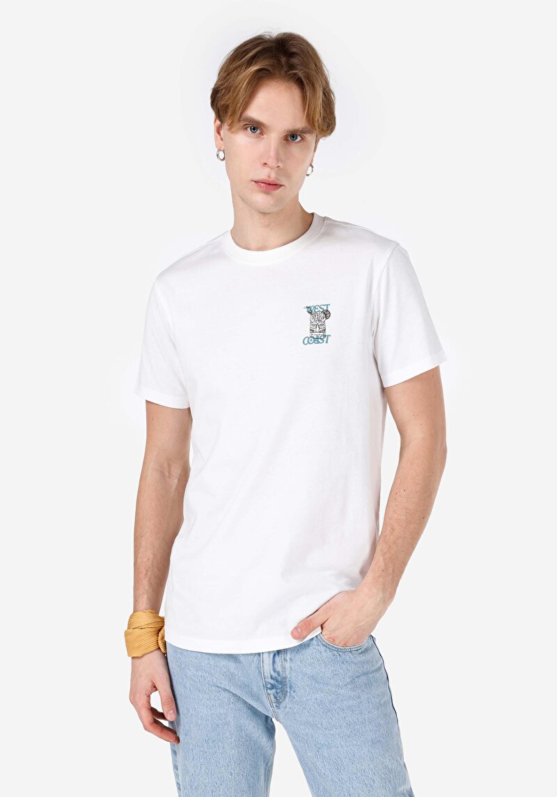 Зображення Футболка З Коротким Рукавом Чоловіча Біла  Cl1069476