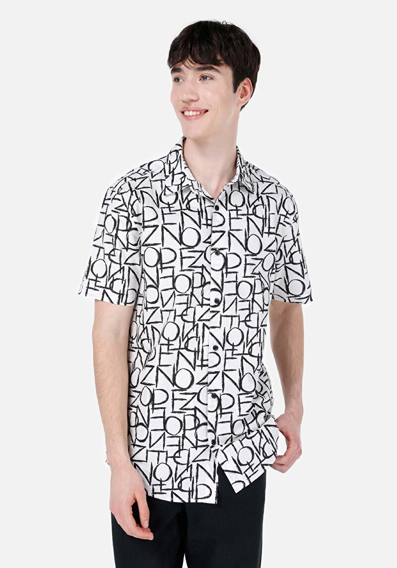 Зображення Сорочка З Коротким Рукавом Чоловіча Біла  Cl1067585