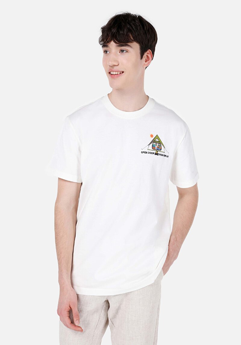 Зображення Футболка З Коротким Рукавом Чоловіча Біла  Cl1068069