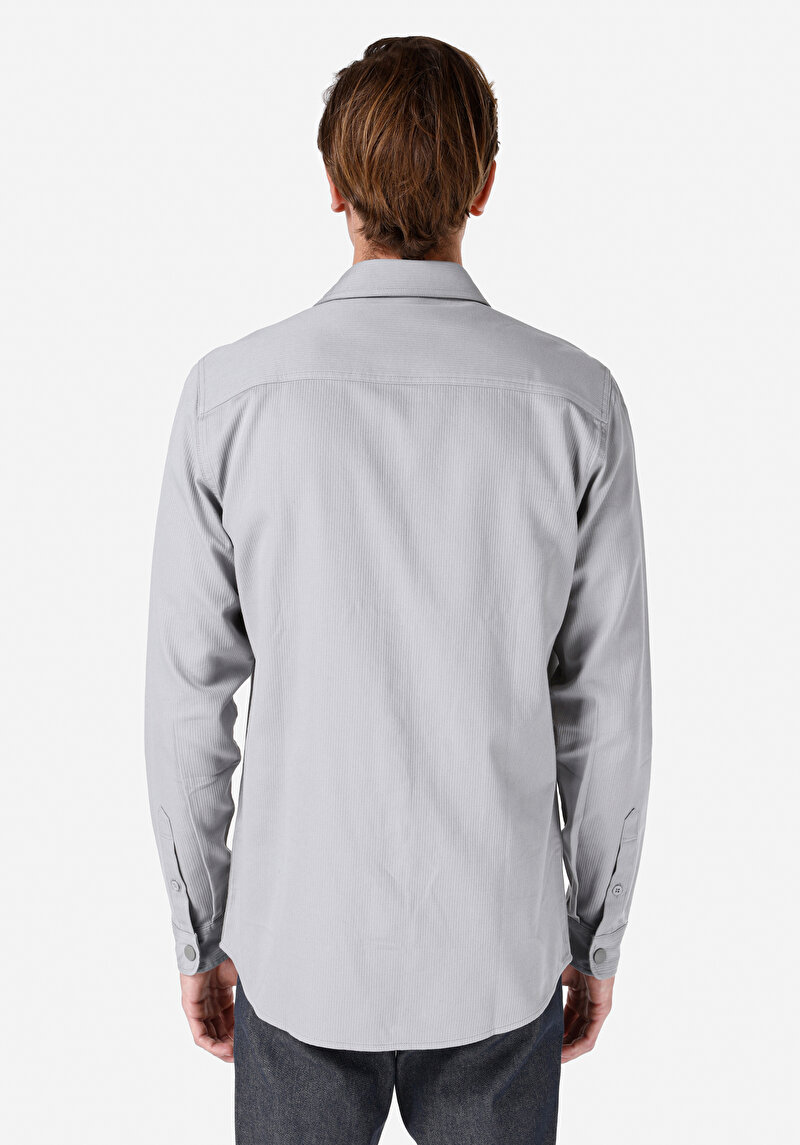 Показати інформацію про Сорочка З Довгим Рукавом Чоловіча Сіра  Cl1067420