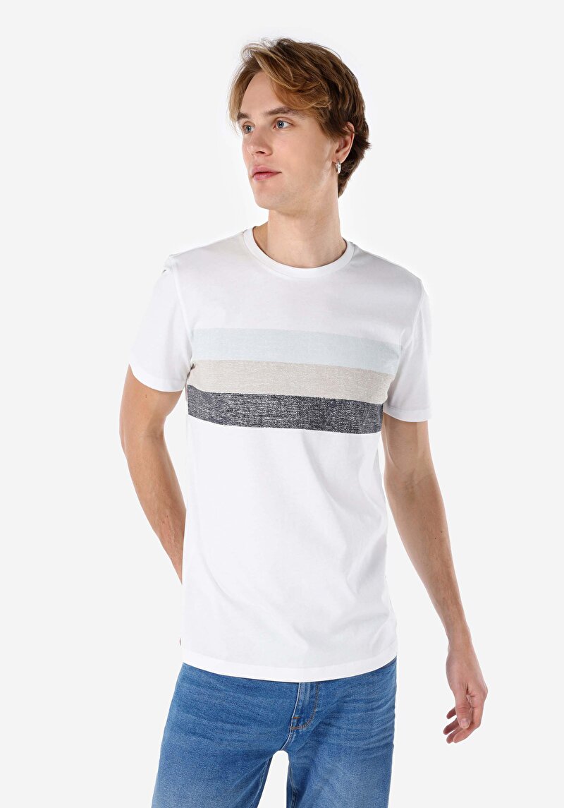 Зображення Футболка З Коротким Рукавом Чоловіча Біла  Cl1068416