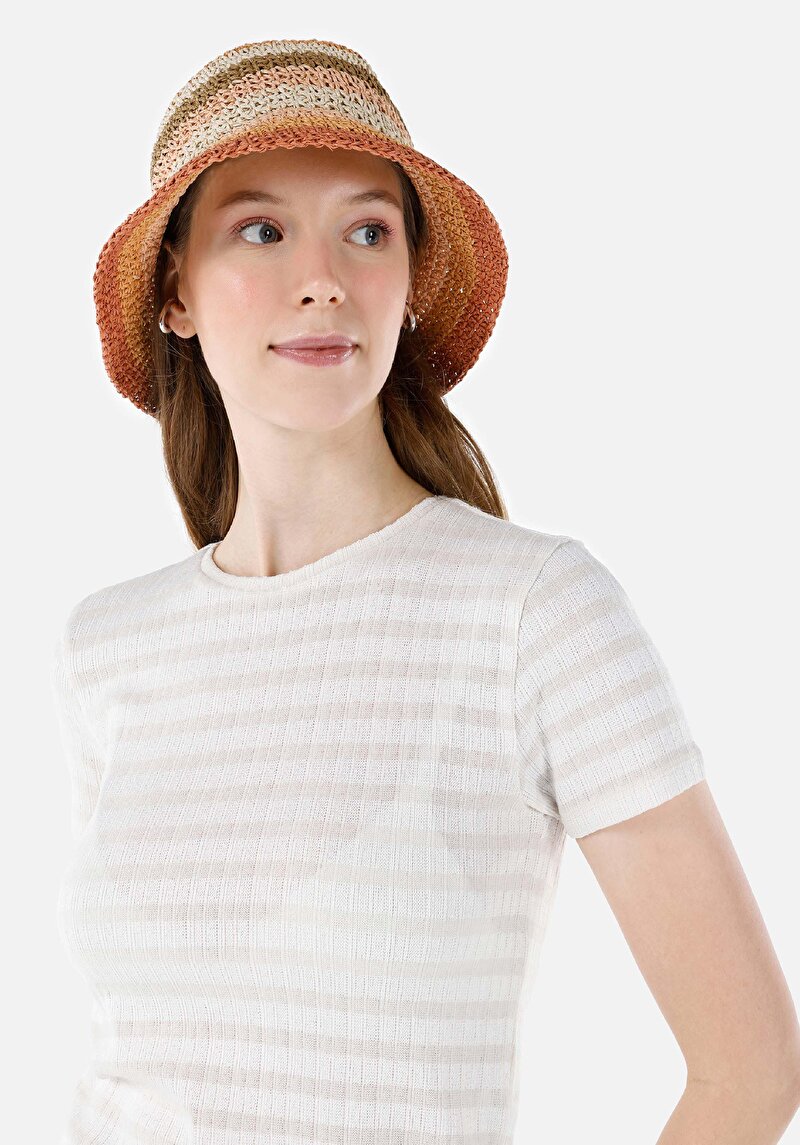 Показати інформацію про Футболка З Коротким Рукавом Жіноча Бежева  Cl1068428