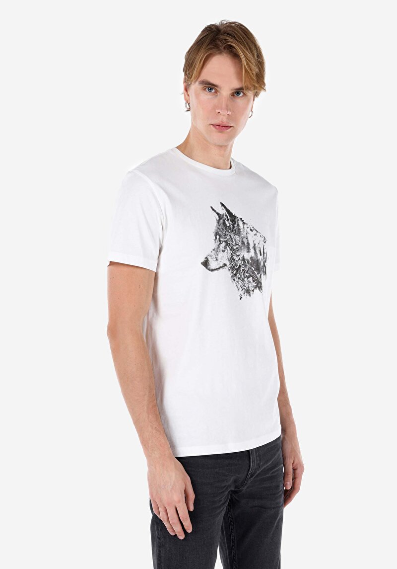 Зображення Футболка З Коротким Рукавом Чоловіча Біла  Cl1068515