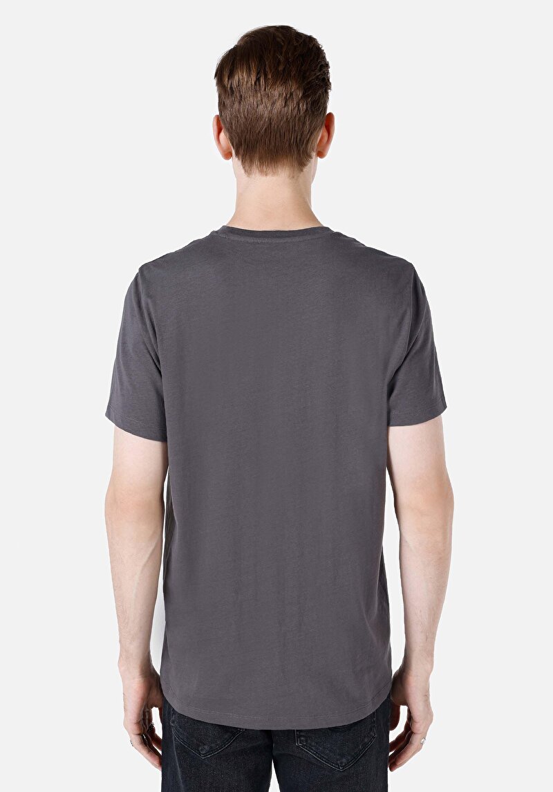 Показати інформацію про Футболка З Коротким Рукавом Чоловіча Сіра  Cl1068521