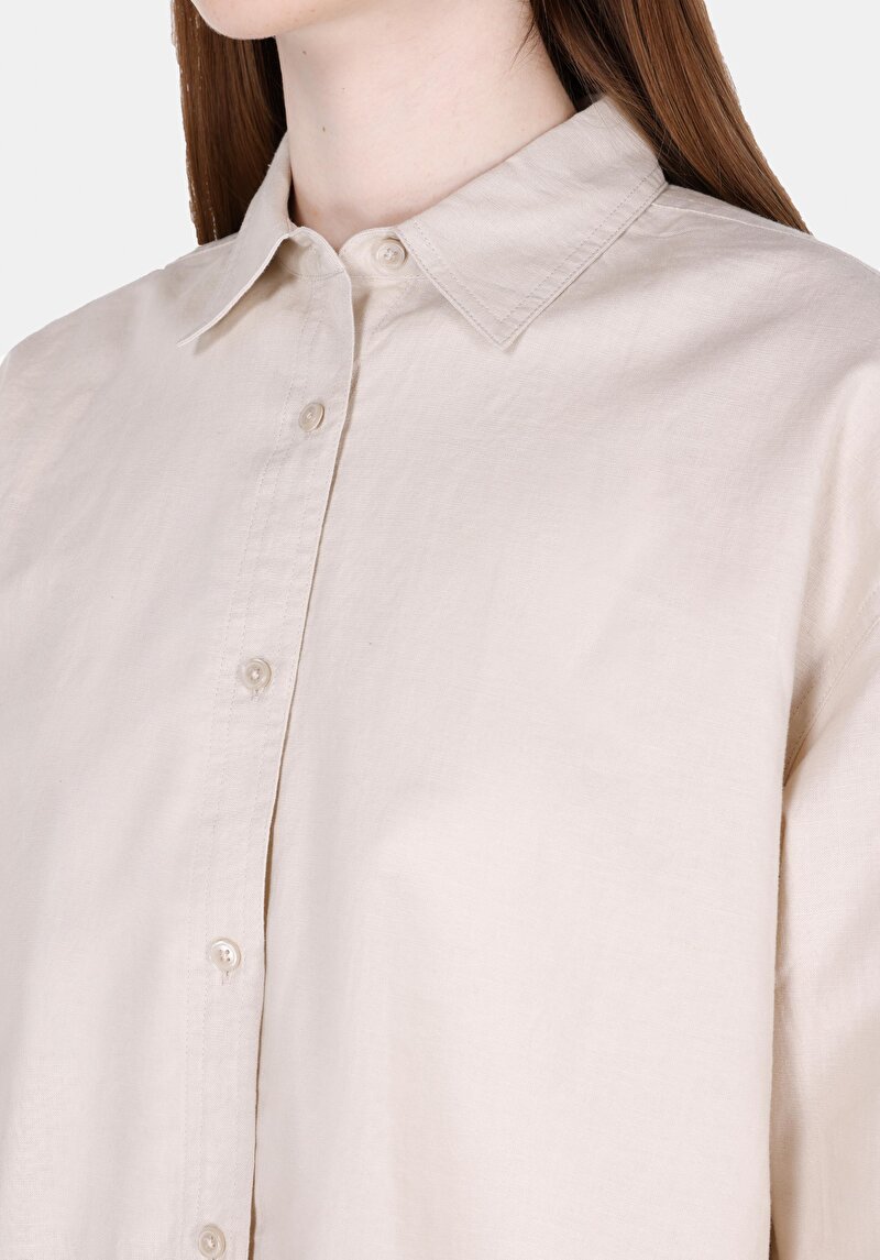 Зображення Сорочка З Довгим Рукавом Жіноча Бежева Cl1068538