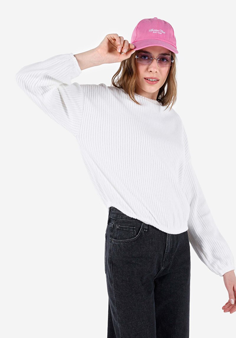 Зображення Футболка З Довгим Рукавом Жіноча Біла  Cl1067521