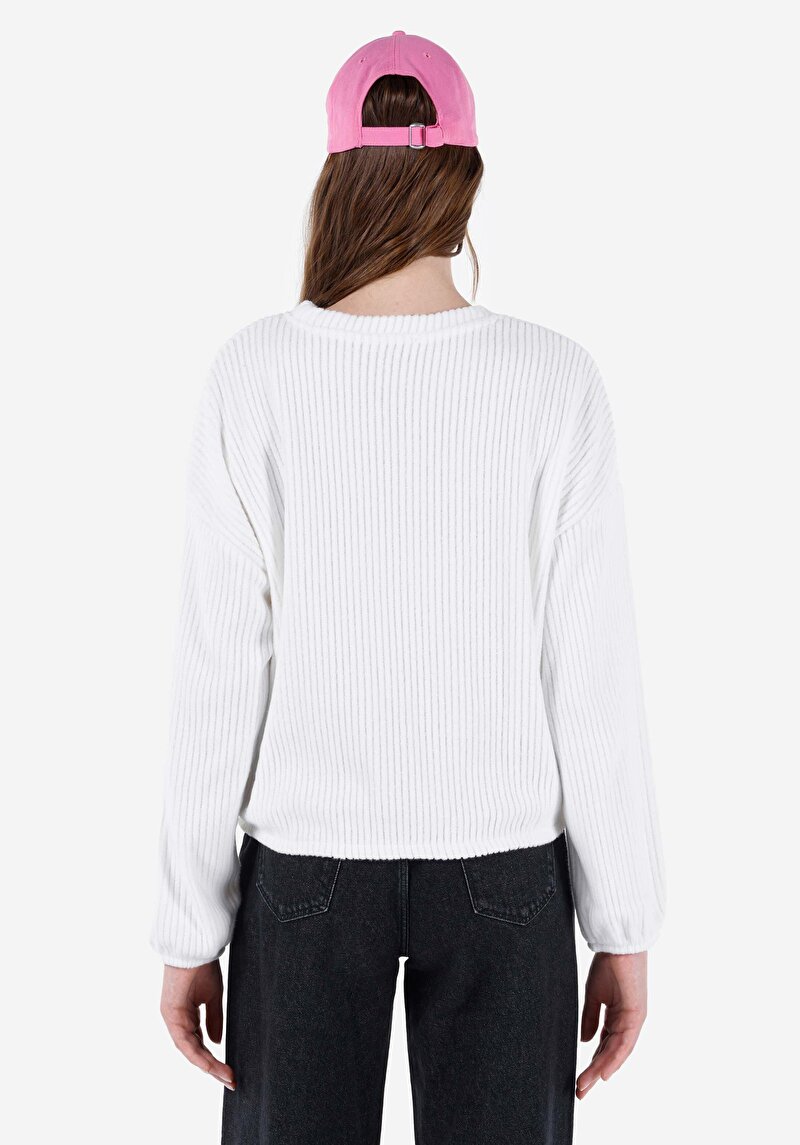 Зображення Футболка З Довгим Рукавом Жіноча Біла  Cl1067521