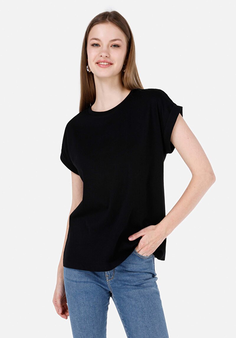 Зображення Футболка З Коротким Рукавом Жіноча Чорна  Cl1068562