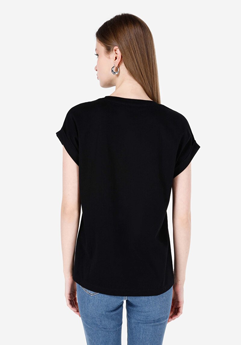Показати інформацію про Футболка З Коротким Рукавом Жіноча Чорна  Cl1068562