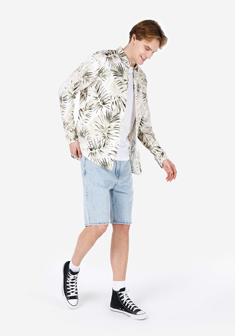 Зображення Сорочка З Довгим Рукавом Чоловіча Бежева Cl1067582