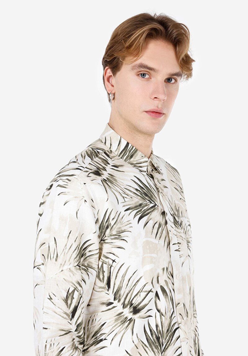 Зображення Сорочка З Довгим Рукавом Чоловіча Бежева Cl1067582