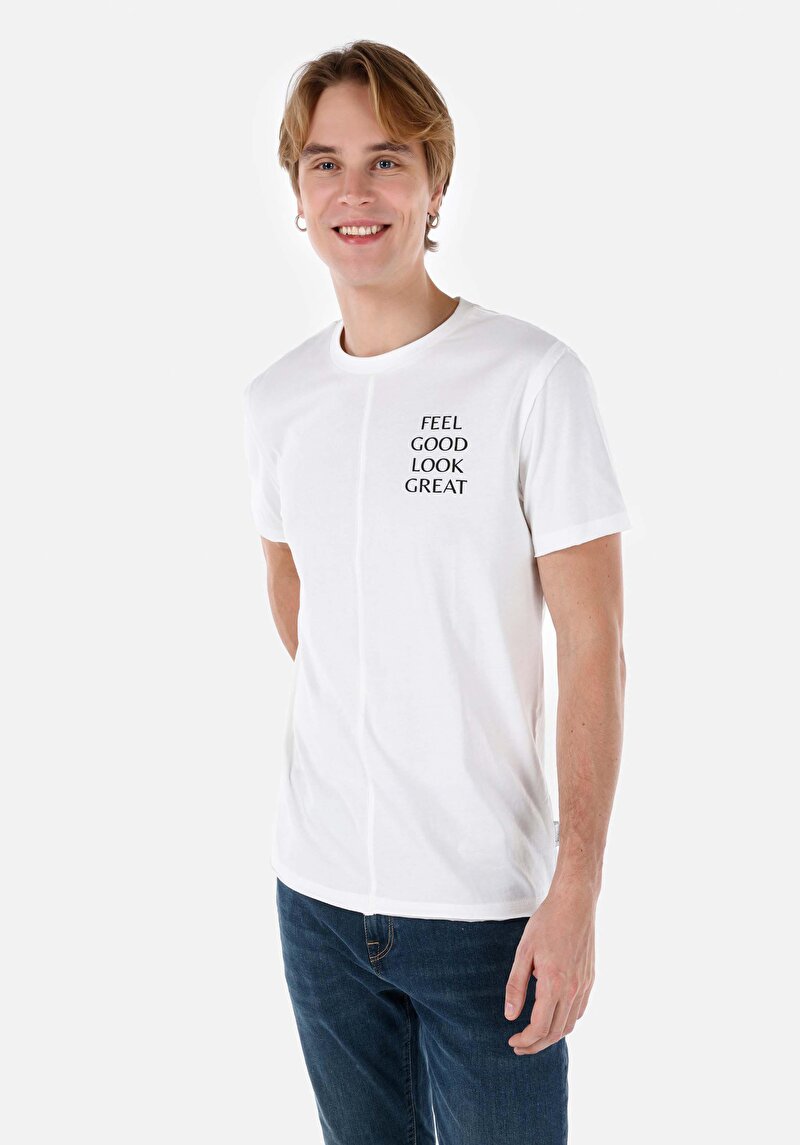 Зображення Футболка З Коротким Рукавом Чоловіча Біла  Cl1067613