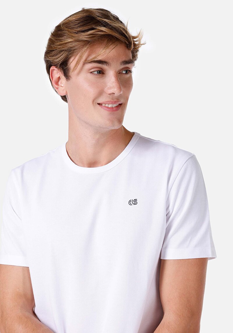 Показати інформацію про Футболка З Коротким Рукавом Чоловіча Біла  Cl1068565