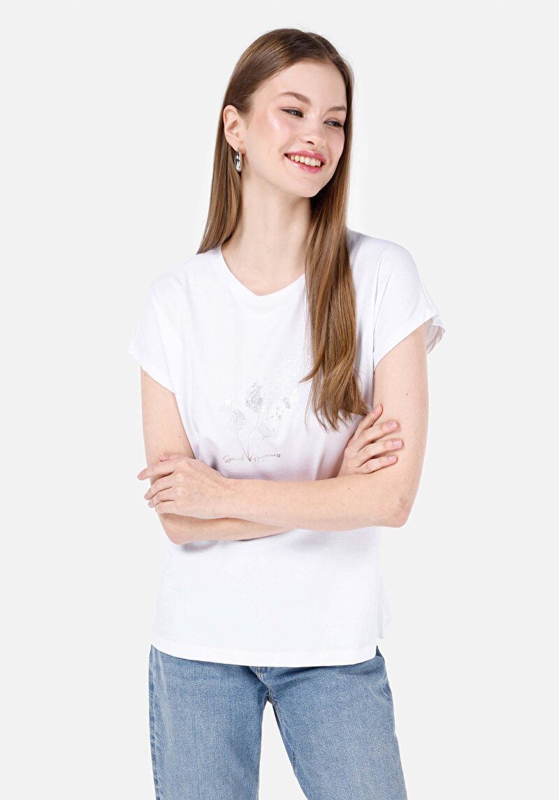Зображення Футболка З Коротким Рукавом Жіноча Біла  Cl1068582