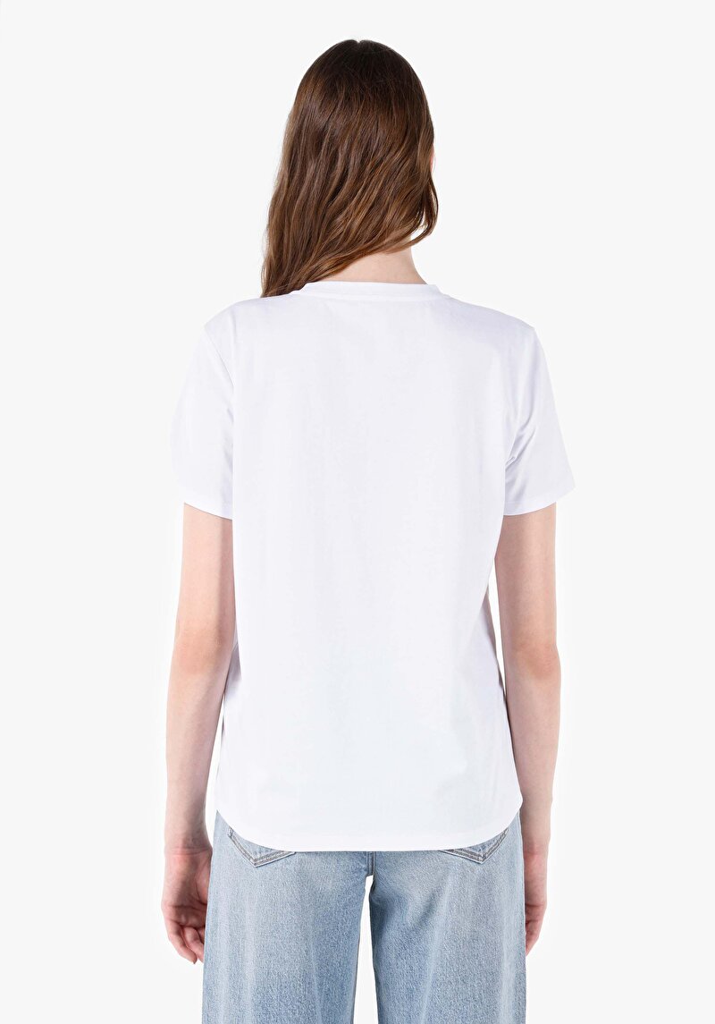 Показати інформацію про Футболка З Коротким Рукавом Жіноча Біла  Cl1068591