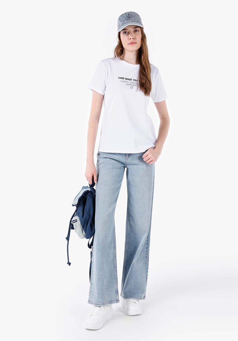 Показати інформацію про Футболка З Коротким Рукавом Жіноча Біла  Cl1068591