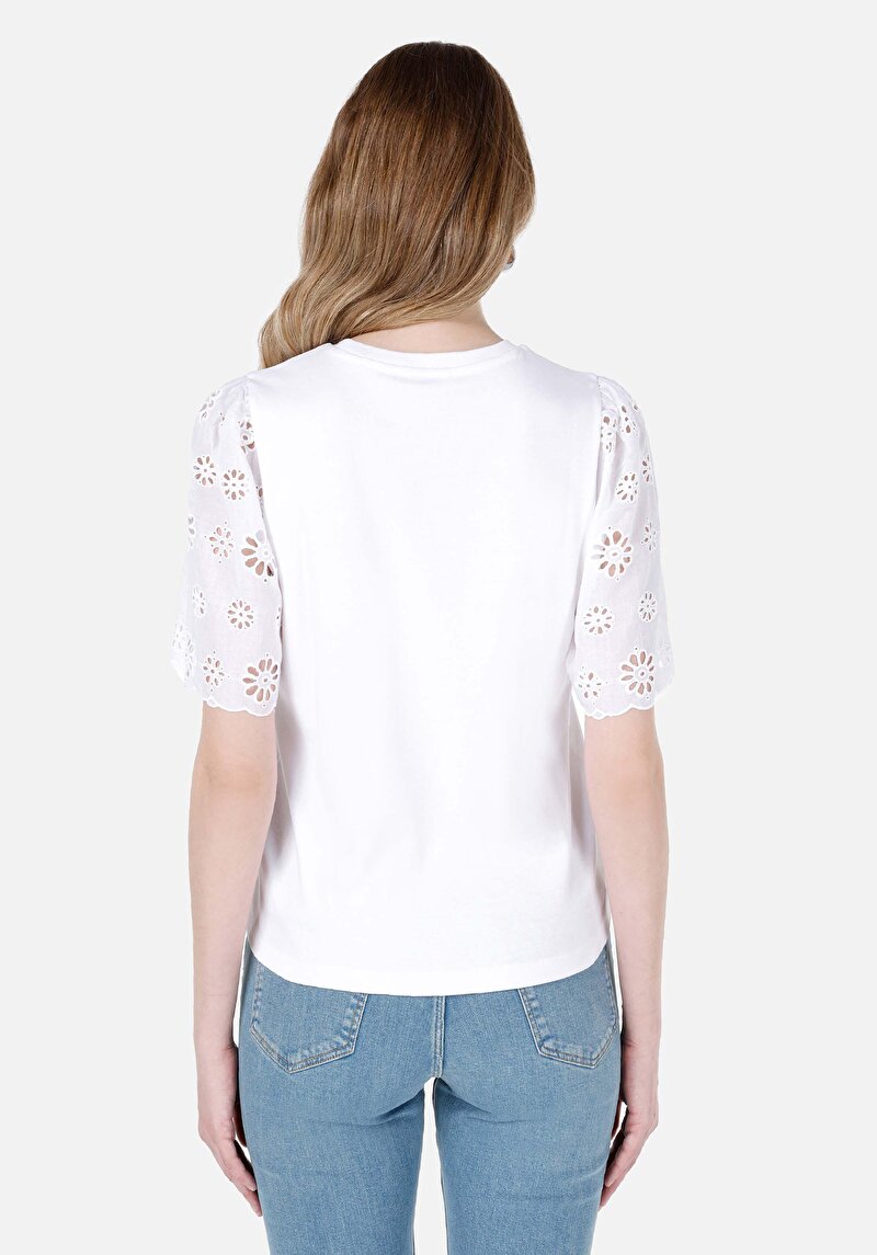 Показати інформацію про Футболка З Коротким Рукавом Жіноча Біла  Cl1068725