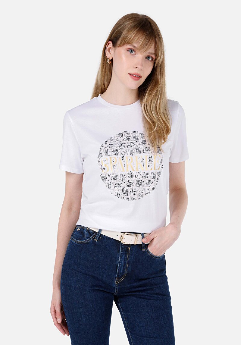 Зображення Футболка З Коротким Рукавом Жіноча Біла  Cl1068726