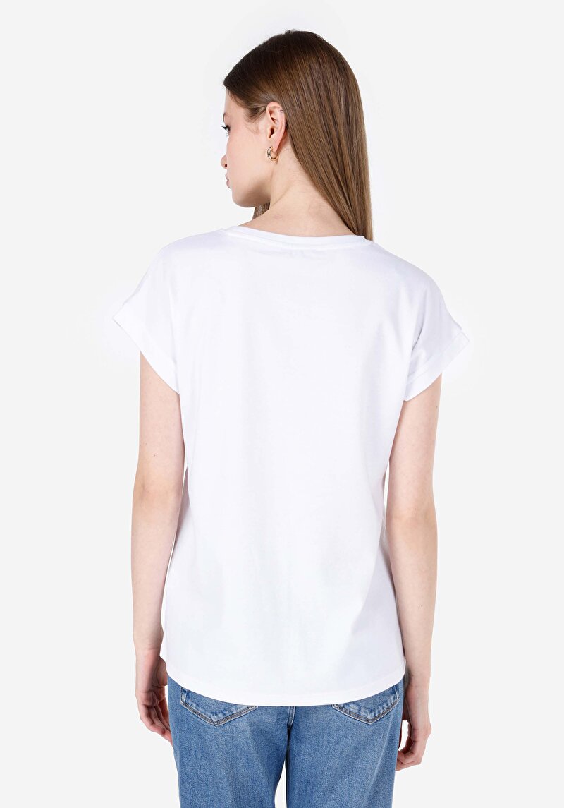 Показати інформацію про Футболка З Коротким Рукавом Жіноча Біла  Cl1068731