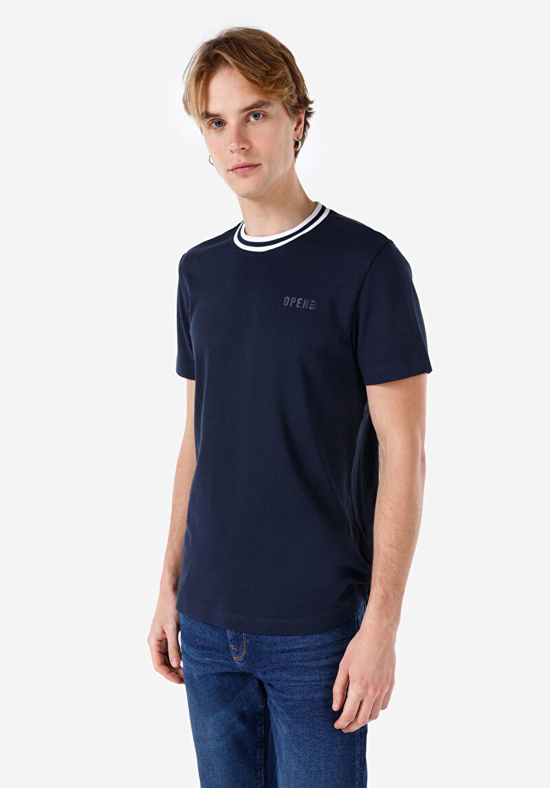 Зображення Футболка З Коротким Рукавом Чоловіча Синя  Cl1068151