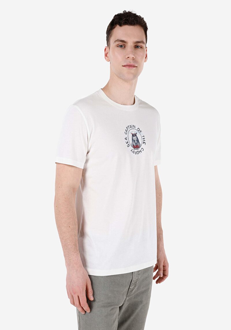 Зображення Футболка З Коротким Рукавом Чоловіча Біла  Cl1068263