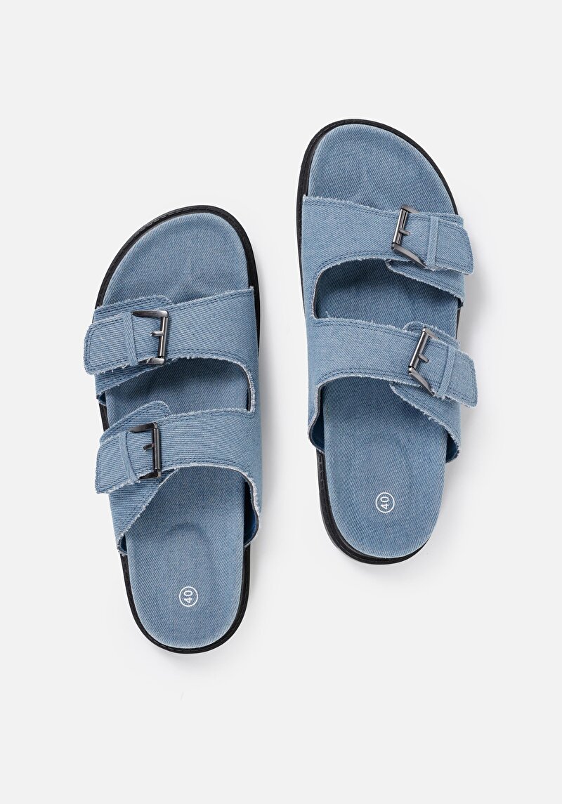 Зображення Шльопанці Жіночі Блакитні  Cl1069512